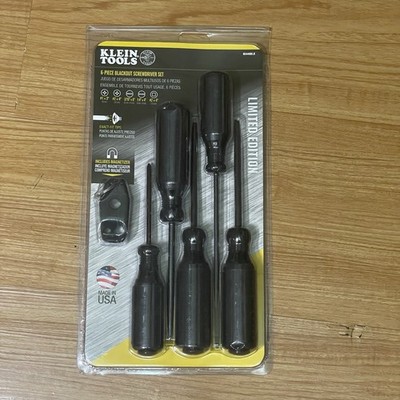 Klein Tools USA Limited Edition Blackout 6-Piece Screwdriver Set 85446BLK
