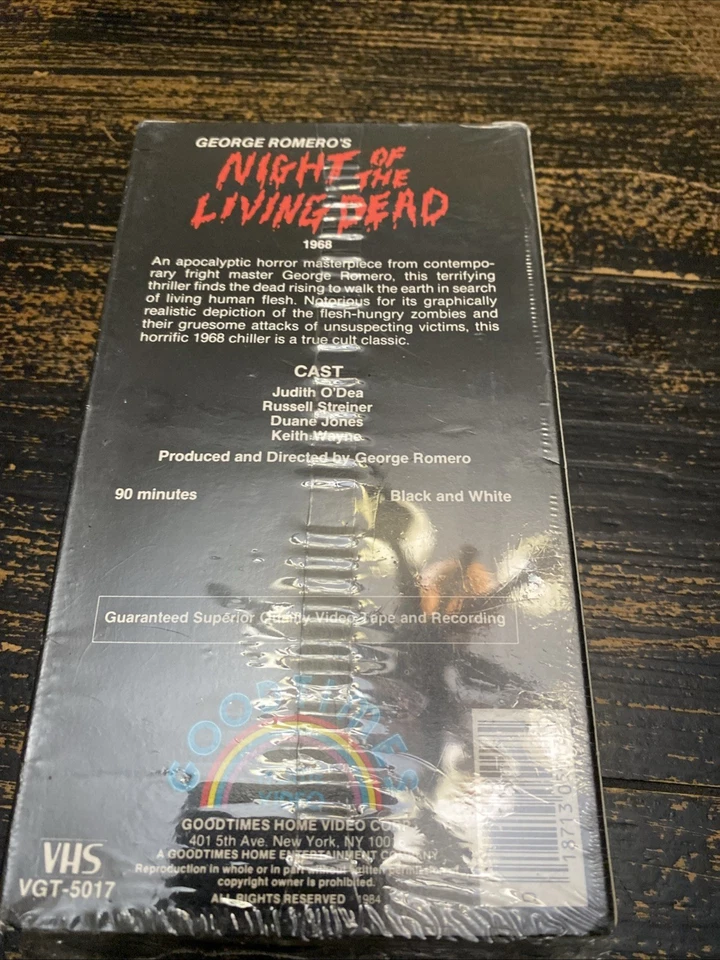 Night of the Living Dead VHS, 1984. Good Times Release - Image 2 of 4