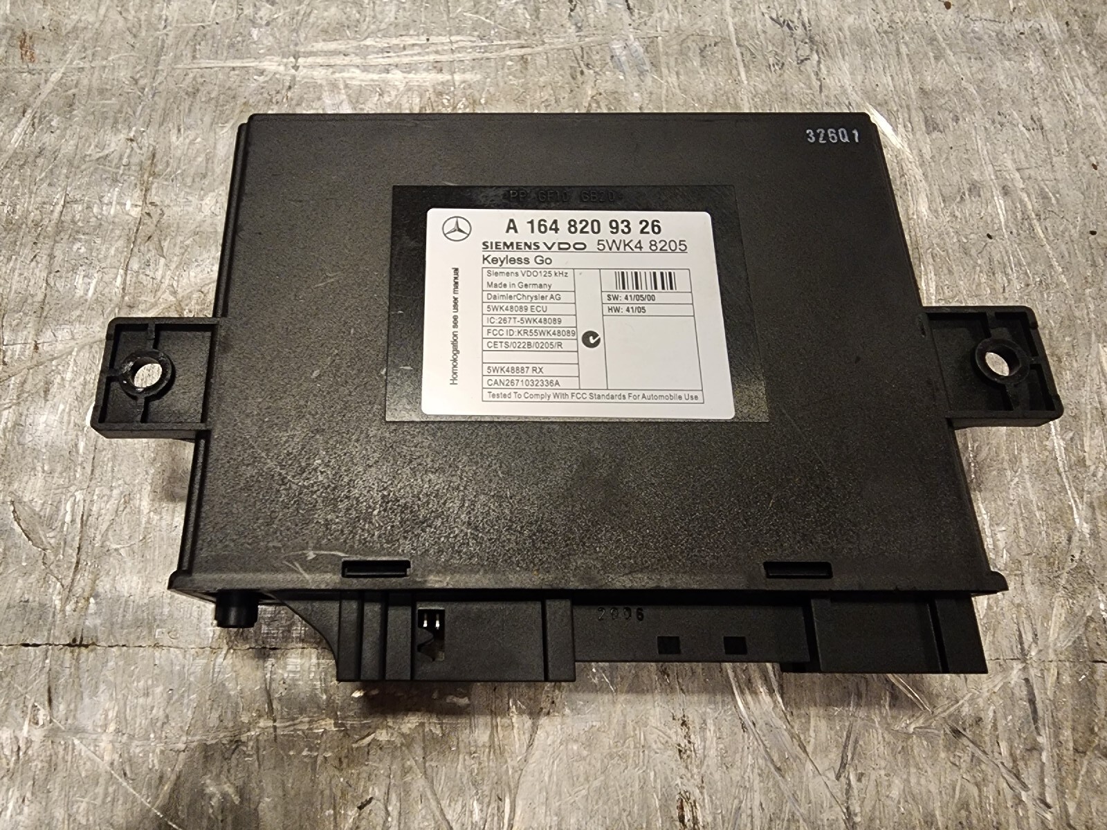 MERCEDES X164 Ml Gl450 Key Less Control Module A1648209326 OEM N 