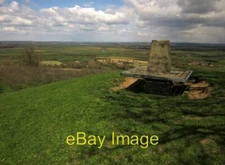 Photo 6x4 Trig point on Burrow Hill Only 77 metres above sea level but a  c2013