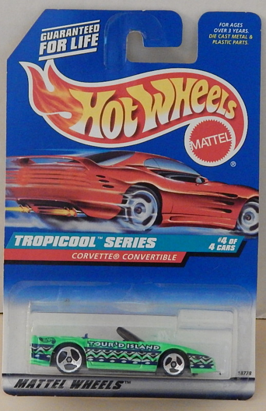 Corvette Convertible 1983 C4 ZR-1 Hot Wheels 1998-696 Tropicool