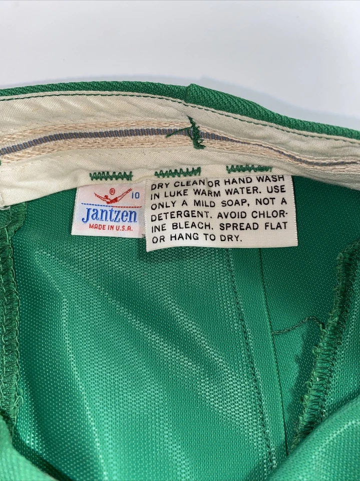 Jantzen Vintage Niños Talla 10 Verde Estribo Pantalones Disfraz Años 50’s 1960’s Foto 3 de 4