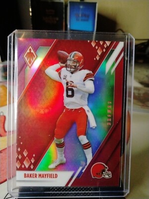 BAKER MAYFIELD 2021 PHOENIX RED PRIZM PARALLEL 187/250 CLEVELAND BROWNS