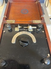 ex gpo crystal radio set, complete with BBC logo diode istead of tube/ new coil