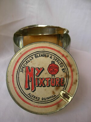 WW2 ENGLAND LEERE ENGLISCHE TABAKDOSE '' MY MIXTURE '' BY ALFRED DUNHILL RARE