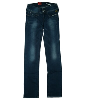 G-Star Ford Straight Wm Damen Jeans Hose super stretch 26/32 W26 L32 dunkelblau.