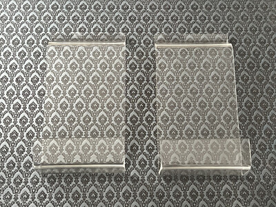 2x Prospekthalter, Acryl, Spacewall, für Flyer, Prospekte, gebraucht, gut