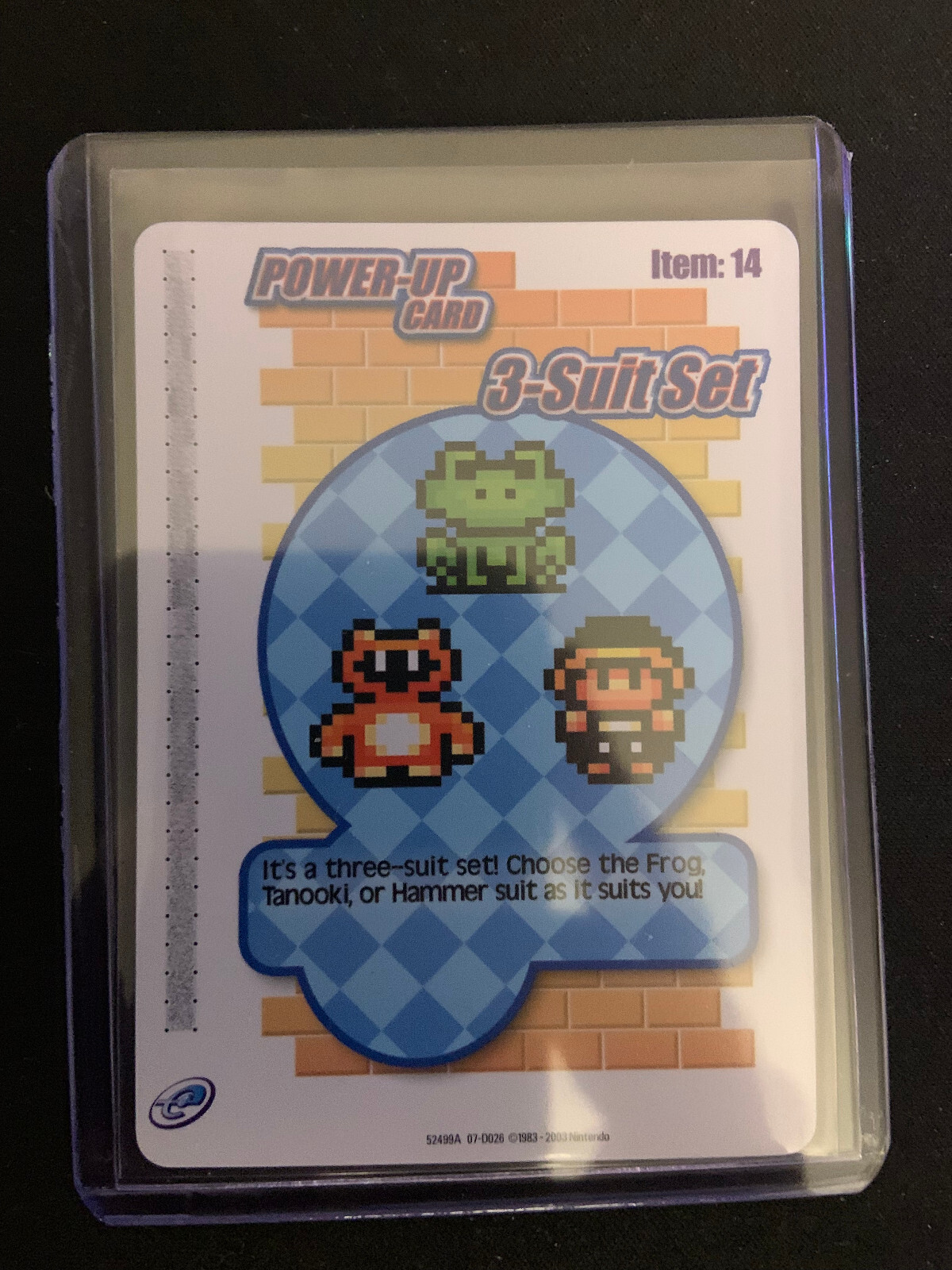 Super Mario Advance 4 e-Reader Power Up Card Item 14 3 Suit Set-image