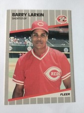 1989 Fleer Barry Larkin #164  Cincinnati Reds
