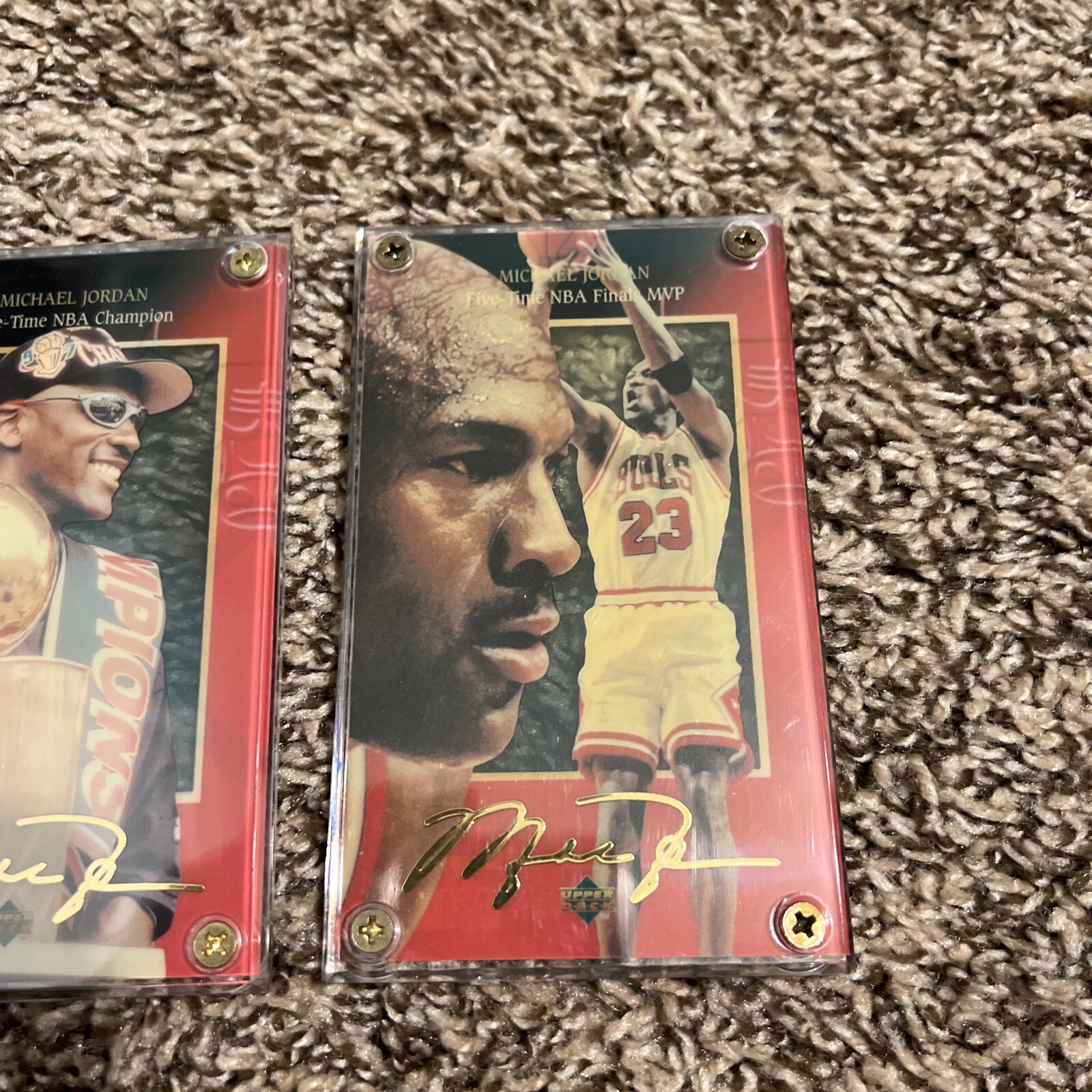 1997 Upper Deck Michael Jordan /1997 24K Gold Collectible 3 Card Set