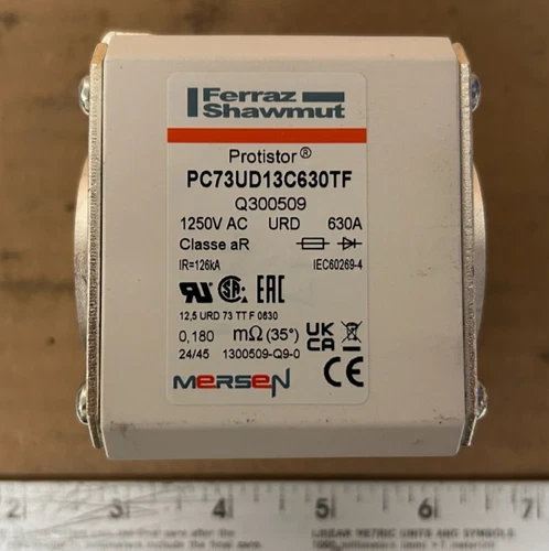 Mersen Ferraz Shawmut Fuse PC73UD13C630TF 1250V 630A Q300509