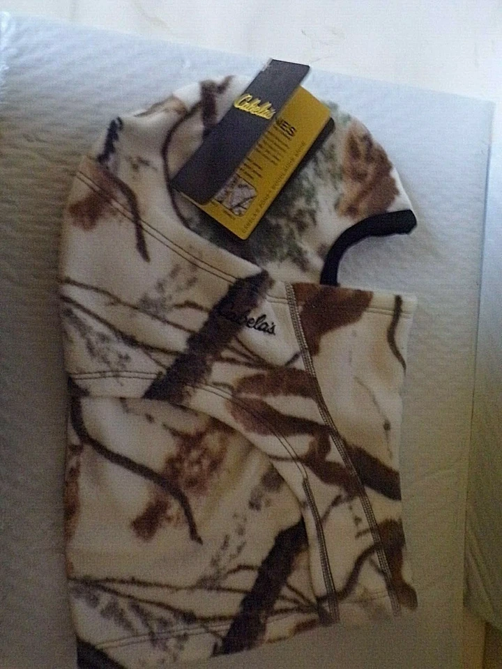 CABELAS ORIGINAL FLEECE NINJA HOOD ZONZ WOODLANDS SNOW. - Image 3 of 4