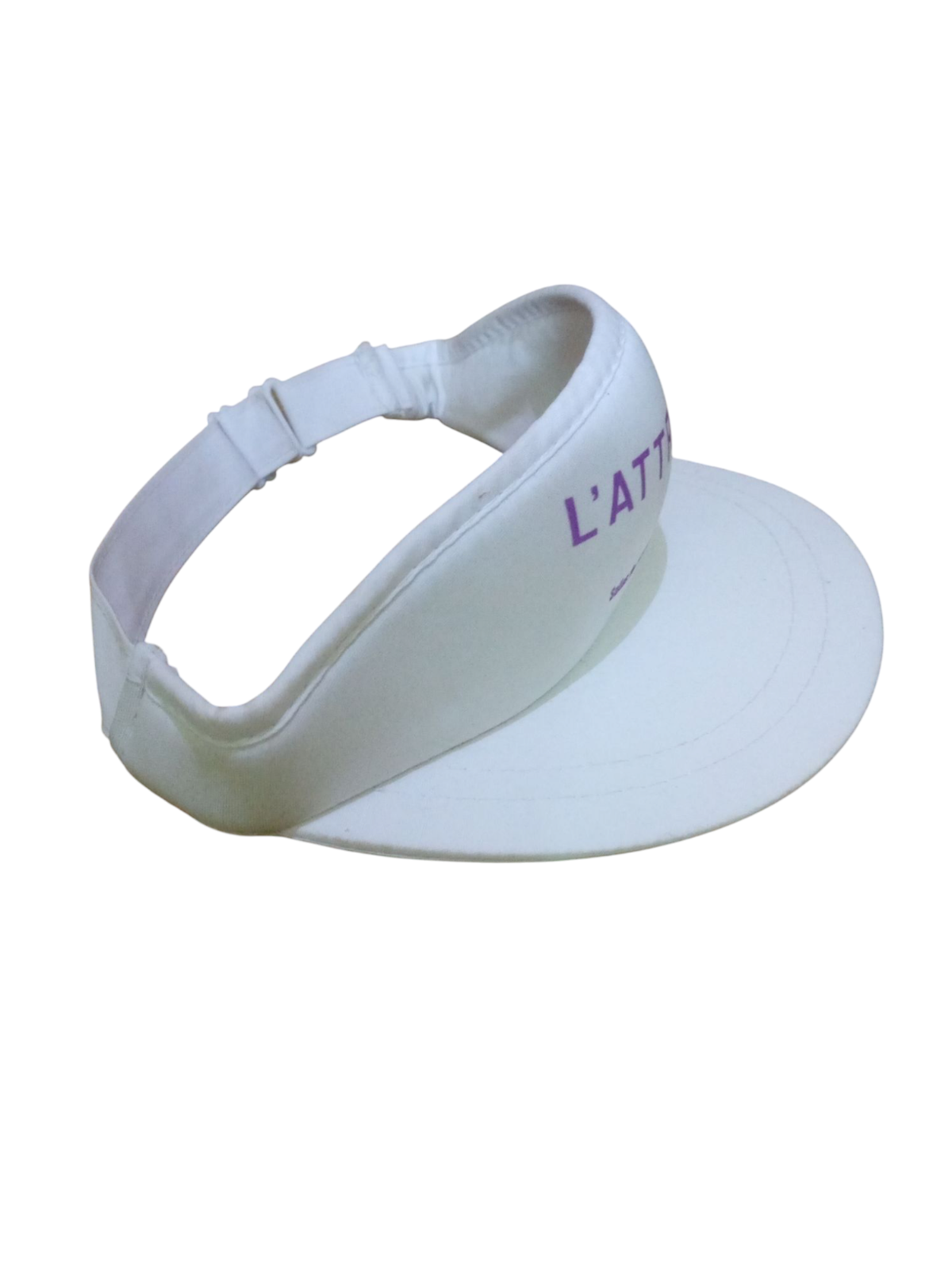 White Cotton Polyester Summer Sun Visor Cap for Sports & Outdoor Activities-image