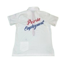 Vintage 70s Nat Nast Chain Stitched Peoria Employment Bowling Shirt Size Large