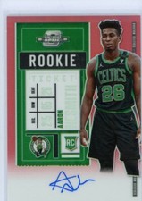 2020-21 Panini Contenders Optic Rookie Ticket Red Prizm Auto #119 Aaron Nesmith 