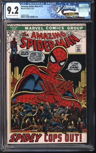Marvel Comics Amazing Spider-Man #112 9/72 FANTAST CGC 9.2 Off-White to White Pa