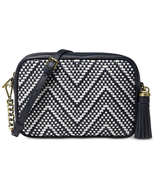 michael kors woven handbag