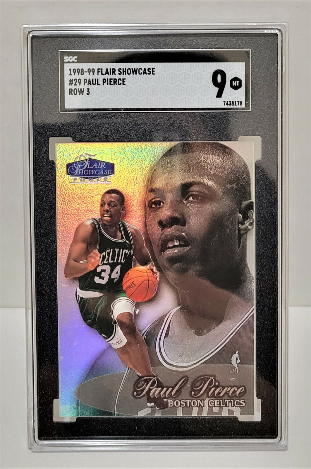 1998-99 Flair Showcase Row 3 Paul Pierce RC #29 - SGC 9 MINT Celtics Rookie