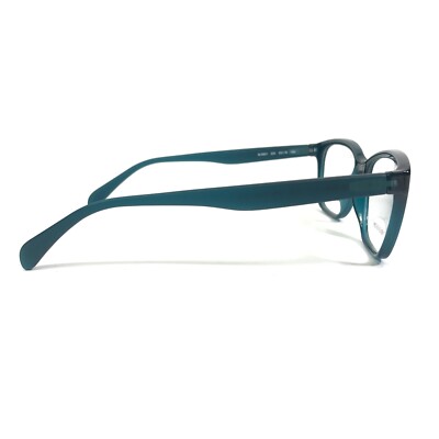 Marchon NYC Eyeglasses M-5801 320 Designer Frames Only Green 53-16-140 Marchon Eyeglasses Frames M-5801 320 Blue Cat Eye Square  main image 3