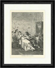 Liebeserklärung Paar Wohnzimmer Vitrine Sofa Teppich Tapete  Faksimile_E 3617