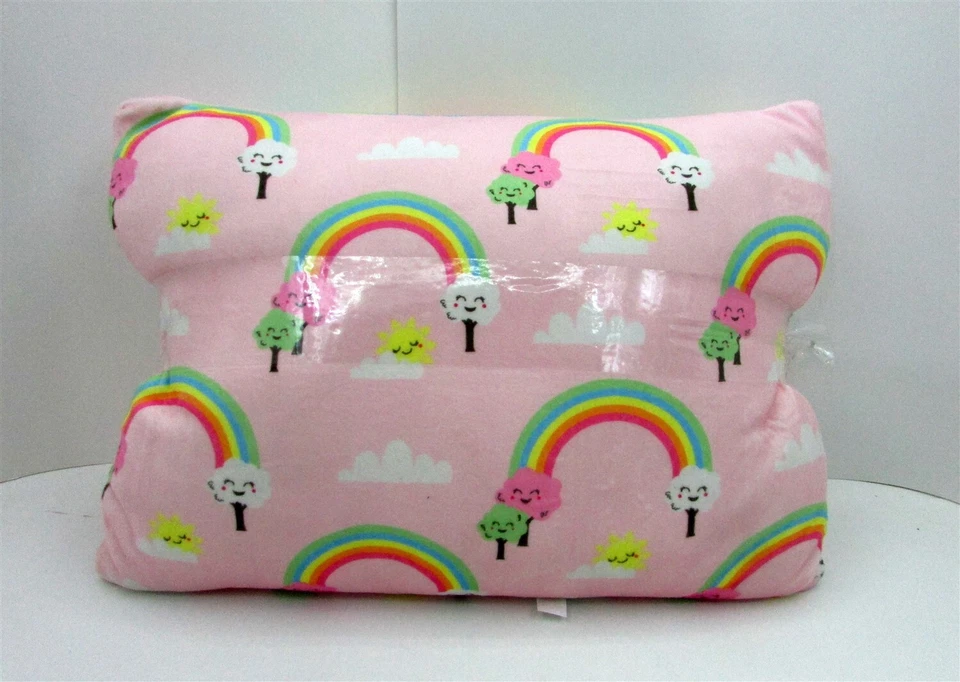 Almohada blanda Disney Minnie Mouse para niños pequeños, forma rectangular de 12"x15", arco iris Foto 2 de 2