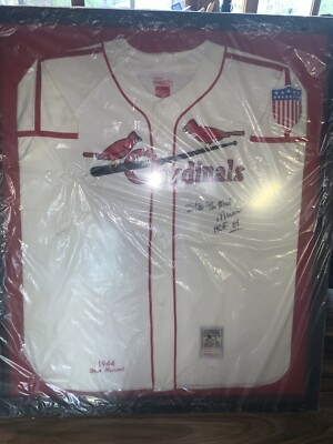stan musial autographed jersey