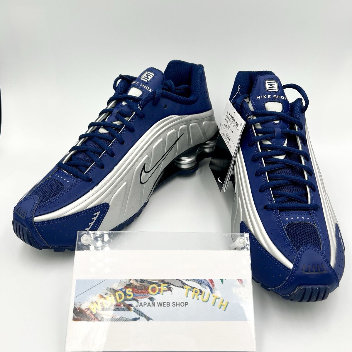 Nike Shox R4 Blue Void Metallic Silver Black AR3565-400 Nike Shox R4 Blue Void Metallic Silver Black AR3565-400