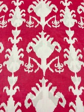 5 Yard Hand Block Pink Floral Print Fabric Natural Handmade Cotton Indian Craft