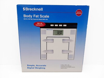 Brecknell BFS-150 Body Fat Weighting Scale Digital 396 LB Capacity OPEN BOX NEW