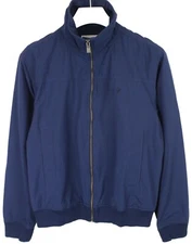 PEAK PERFORMANCE Seaside J Jacket Men's MEDIUM Plain Blue Zip