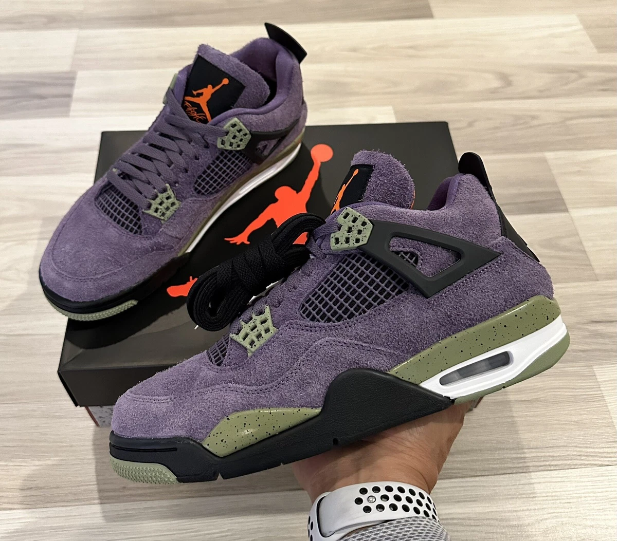Air jordan 4 deals cactus jack purple