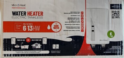 Micro-Heat Electric Tankless Water Heater - MH Series 6-13HW - 60 Amp 13 KW