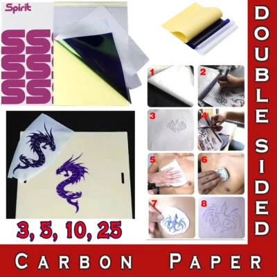 SPIRIT Tattoo Carbon Stencil Paper Copy A4 Hectograph Manual Machine Transfer Template