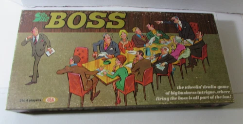 The Boss Game 1972 Family Fun Board Game by IDEAL  Vintage