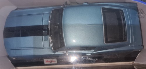 Maisto 1/18 - 1968 Ford Mustang GT Cobra Jet - Blue - Brand New In Box - Picture 6 of 11