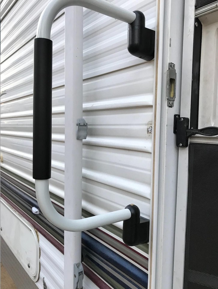 Removable Hand Rails Rv Patio Fold Away Door Grab Handle Bar Hand Rail RV Camper Trailer Vehicle ...