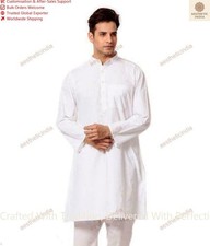 Mens Kurta Cotton Beige Kurta without Pajama Ethnic Mens Designer Traditional