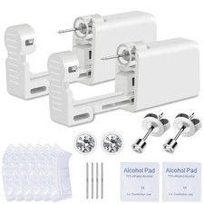 Ear Piercing Kit, 2 Pcs Disposable Ear Piercing Gun with Preloaded Ear Stud, ...