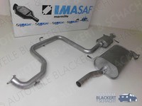 Imasaf Auspuff Set Mitteltopf + Endtopf für KIA Joice 2.0 1999-2003