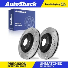 Front Drilled Slotted Brake Rotors for Cadillac DeVille Buick Park Avenue