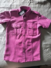 Lederhemd Herren Pink Gr. S Neu