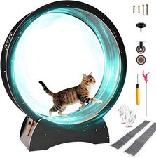 43.3 Inch Large Silent Cat Exercise Wheel with Locking
