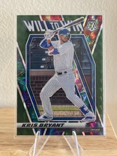 2021 Panini Mosaic - Will to Win Green Mosaic Prizm #WTW3 Kris Bryant