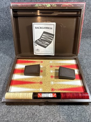E.S. Lowe/Milton Bradley Tournament Backgammon Set Game, E4314 Bakelite 1978