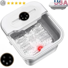 Collapsible Foot Spa Massager Remote Control Heating Rolling Massage Deep Tissue