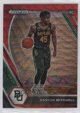 2021-22 Panini Prizm Draft Picks Variation Ruby Wave Davion Mitchell #13 2r7