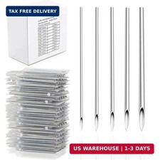 100Pcs Piercing Needles Kit - Yugui 12G 14G 16G 18G 20G Mixed Disposable Home DI
