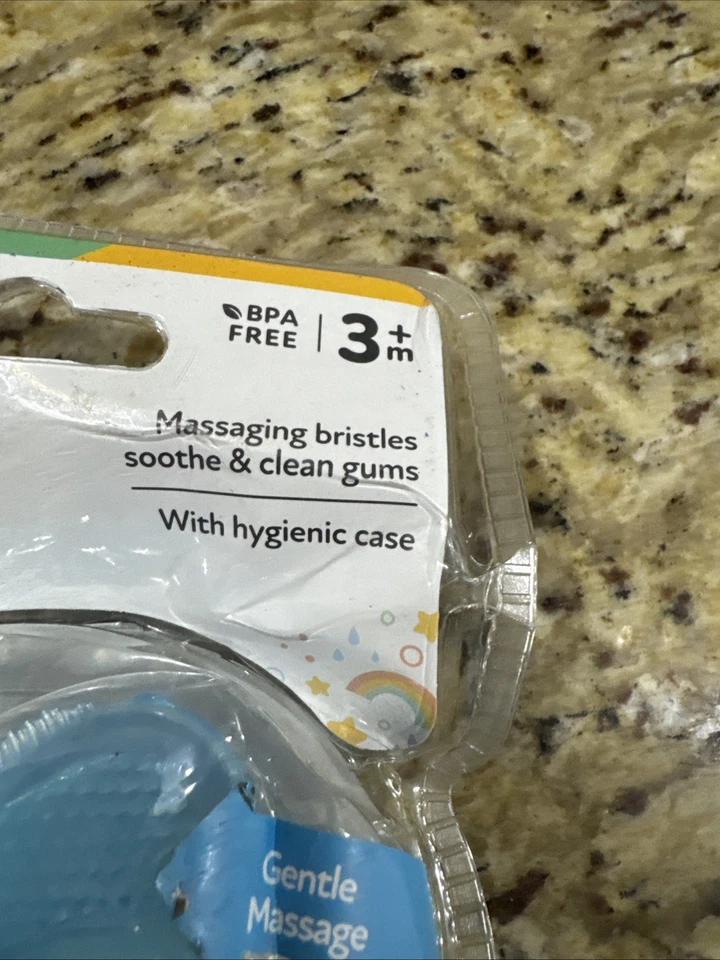 Mordedor Silicona, Teethe-eez, 3+ Meses, Aqua, Juego de 2 Piezas Ver Imagen Foto 3 de 4