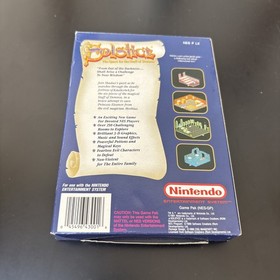 SOLSTICE QUEST FOR STAFF OF DEMNOS NINTENDO NES BOXED COMPLETE GAME UKV PAL VGC!