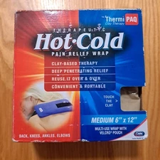 ThermiPaq Reusable Hot Pack Cold Ice Pack Injuries Back Neck Shoul Elbows Ankles